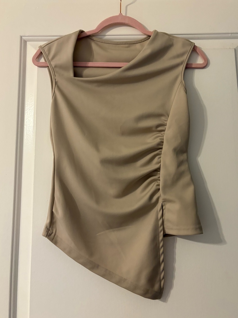 SHEIN Tan Sleeveless Blouse XS new without tags